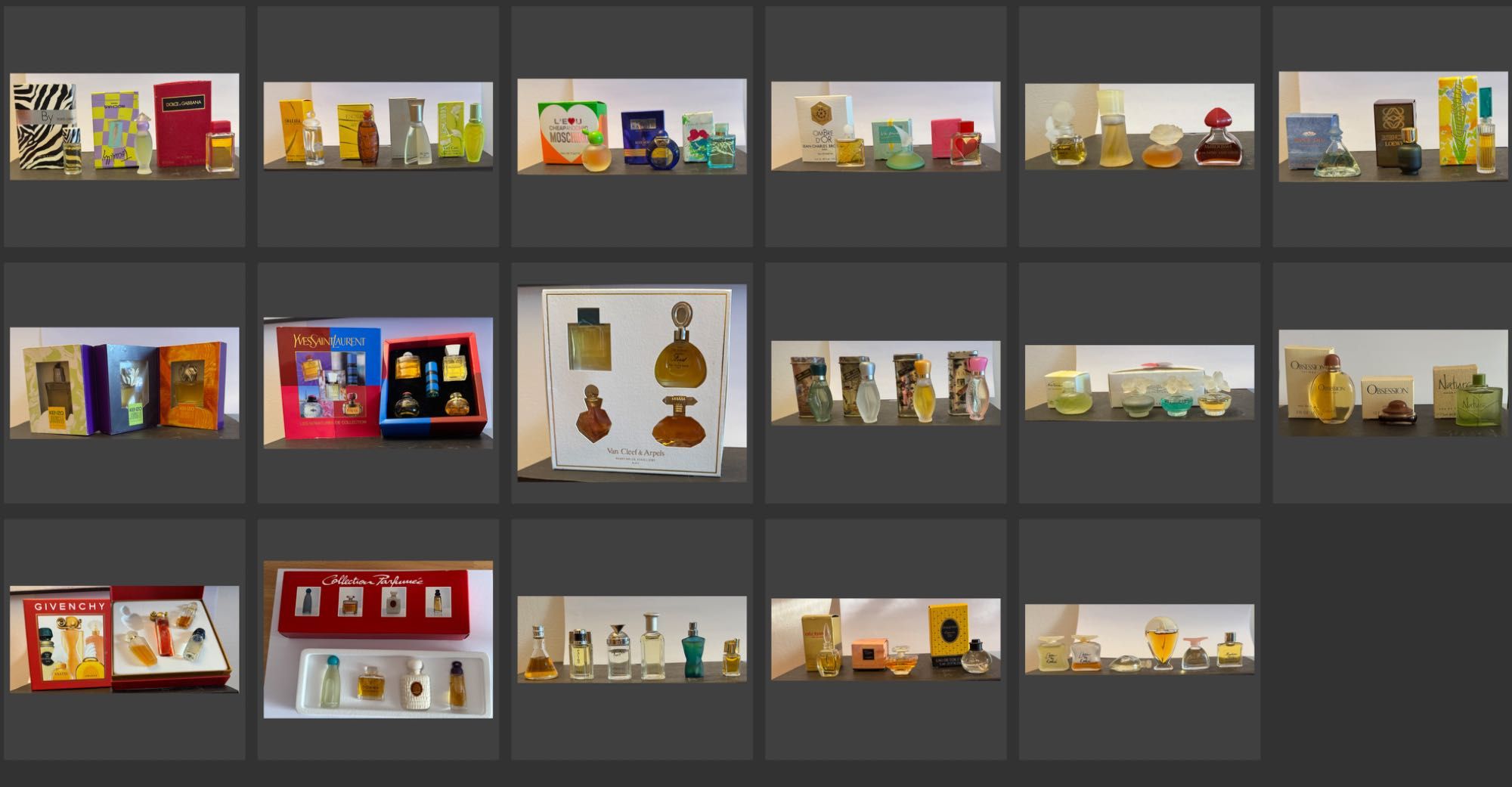 perfumes miniatura
