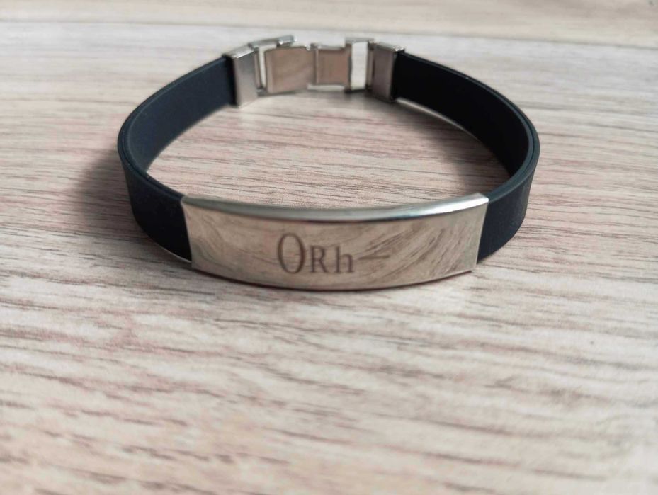 Bransoletka z grupą krwi Orh-