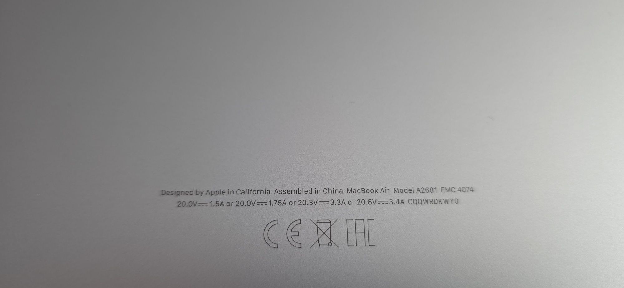 Macbook Air M2 Space Grey