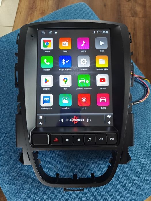 Radio android 12 opel astra j 09-15 nowe gps wifi cplay aauto kamera