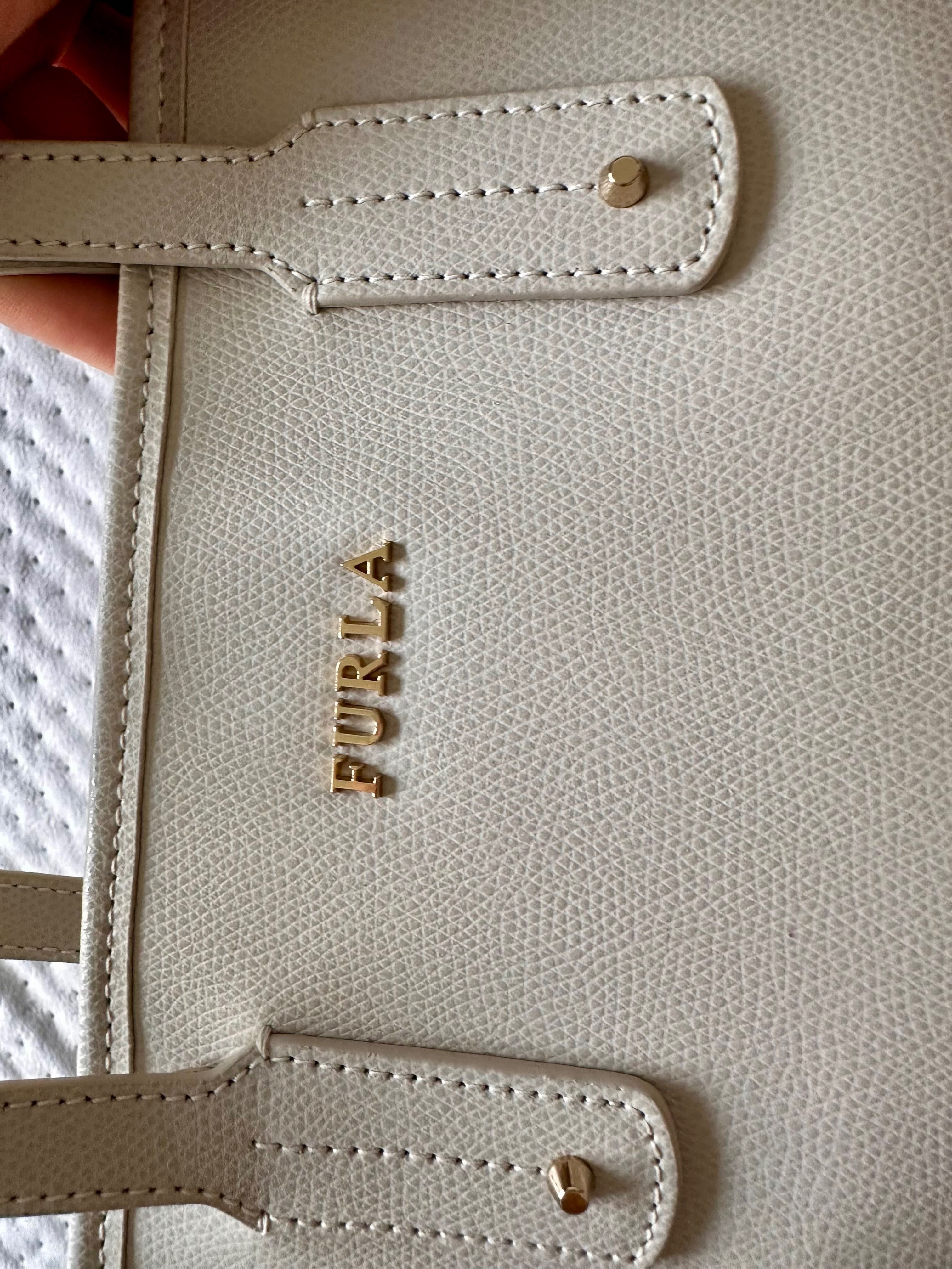 Furla torebka beżowa, nowa, komplet, idealna na lato