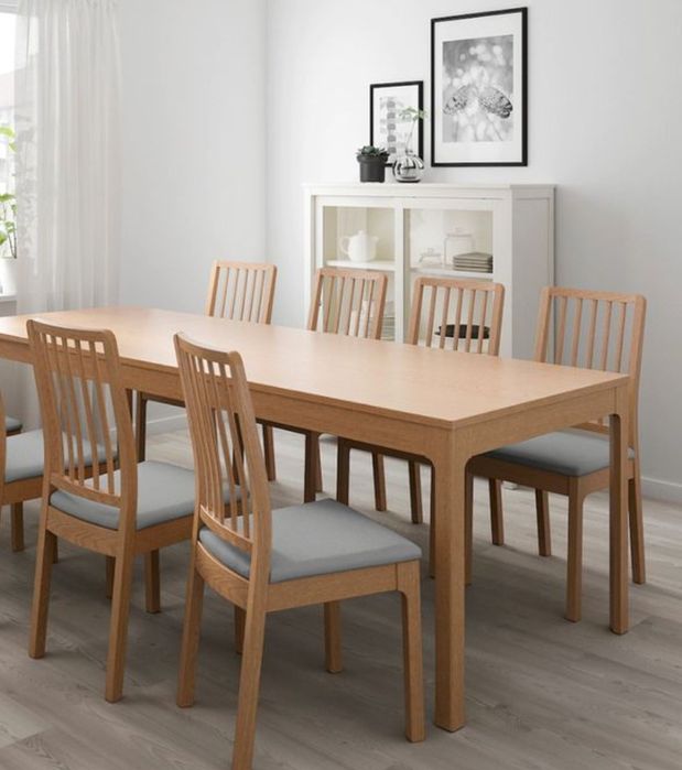 Mesa extensível Ekedalen IKEA + 4 cadeiras