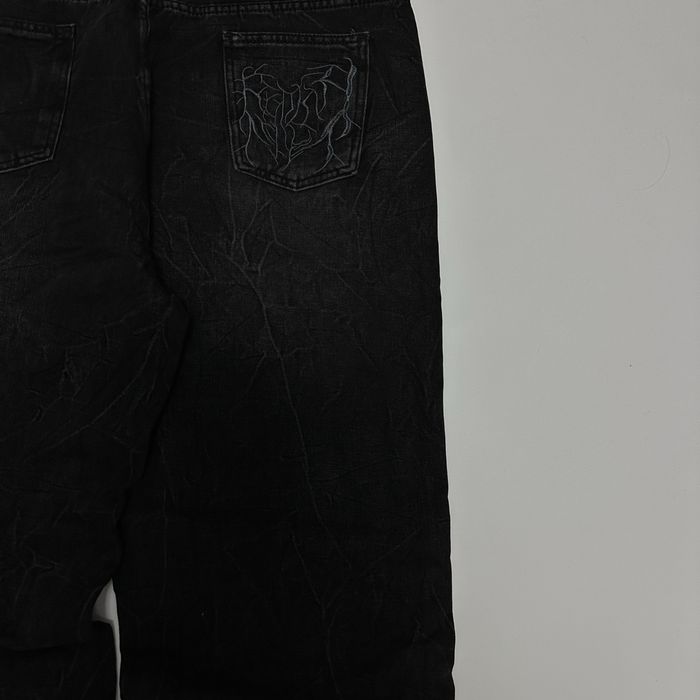 Distressed spider baggy sk8 y2k opium jeans archive широкі опіум джинс