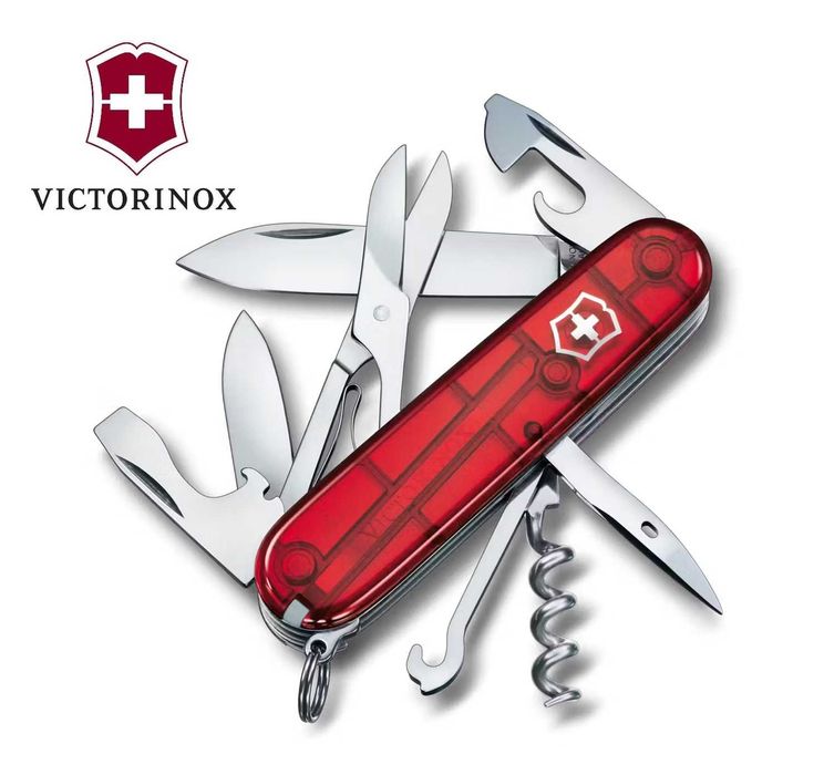 Scyzoryk Victorinox CLIMBER 1.3703.T RED Crystal * NOWY * 14 funkcji