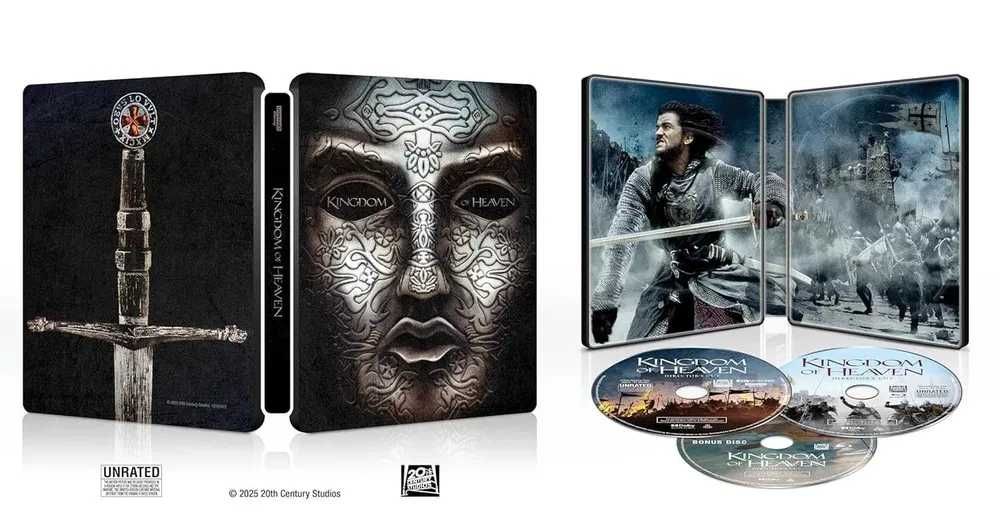 Steelbook 4K Blu-ray Царство небесное/Хозяин морей / Гладиатор 1-2