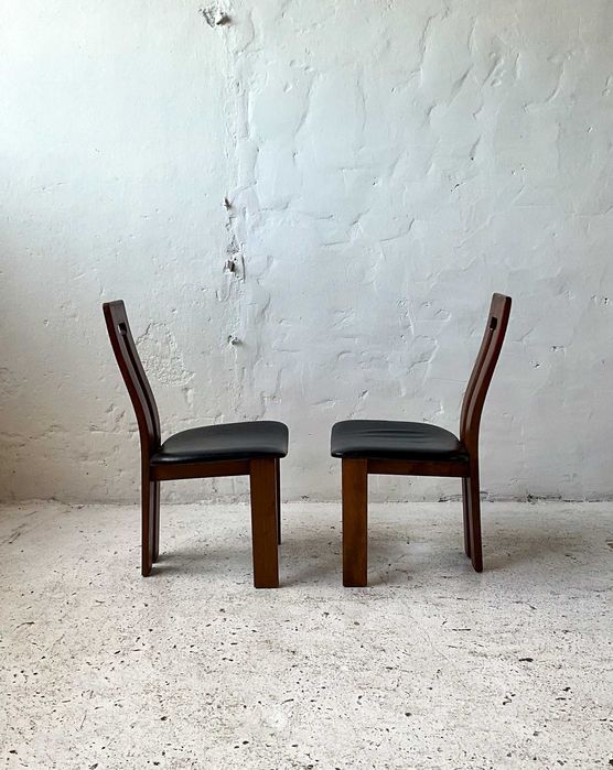 LSS krzesła z lat 70-tych skóra vintage design