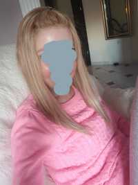 Peruka z włosów naturalnych blond