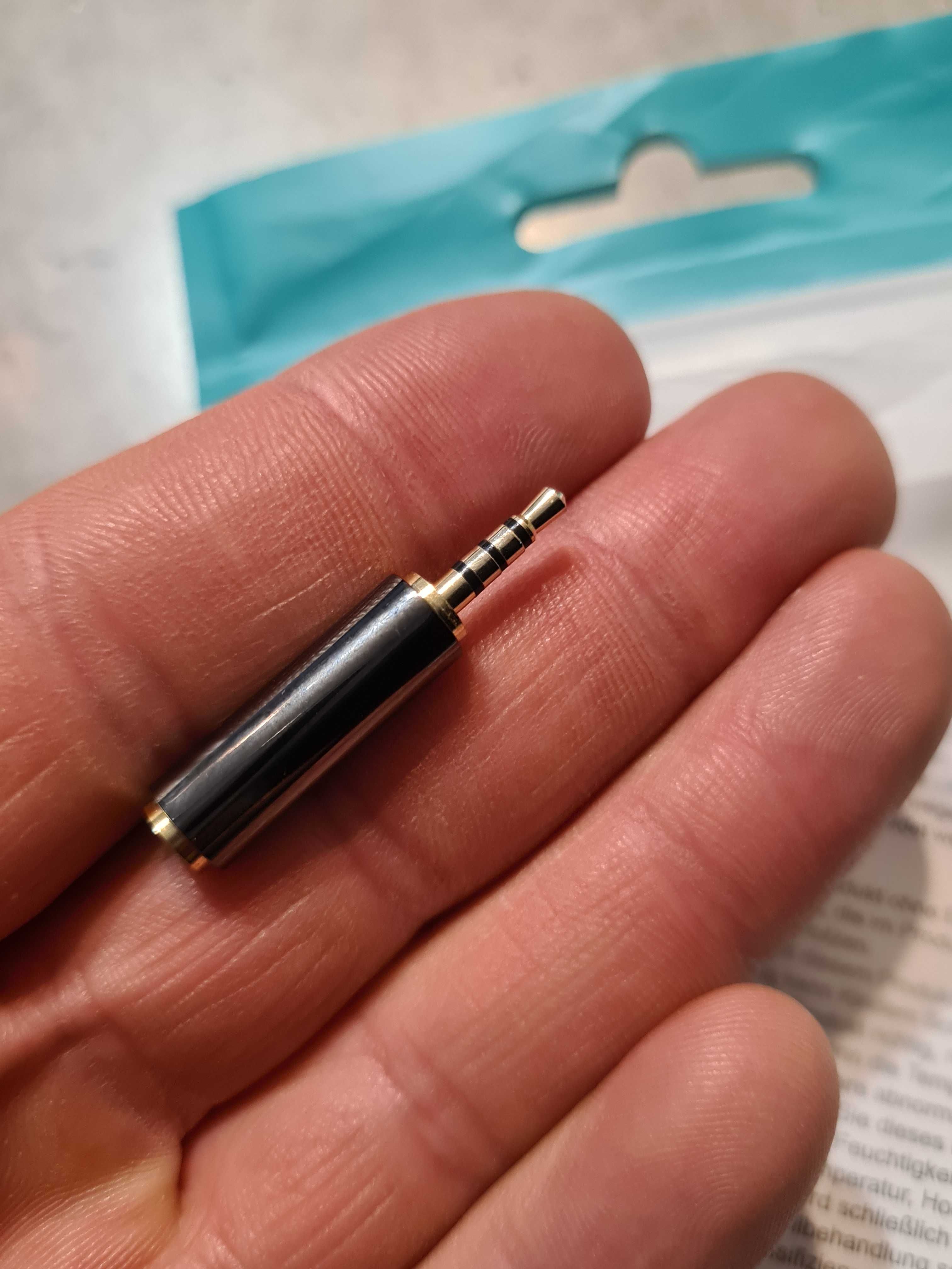 adapter audio 2,5 mm wtyczka na gniazdo 3,5 mm