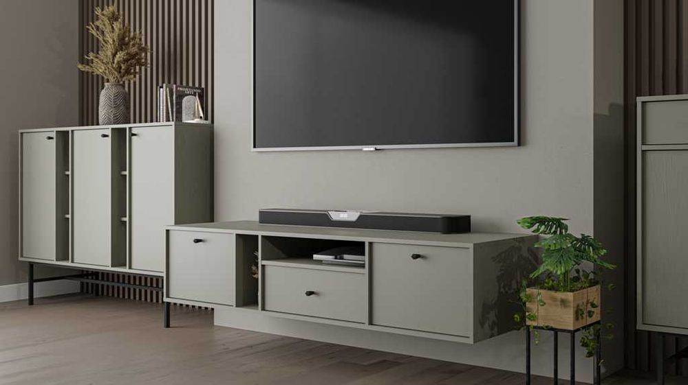 Komoda RTV 2K 1S podwieszana JAKATA 4 Eucaliptus  HIT !!!