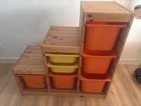 Ikea Trofast regał + pojemniki