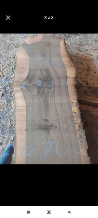 Monolity orzech szerokie 100 cm, długie