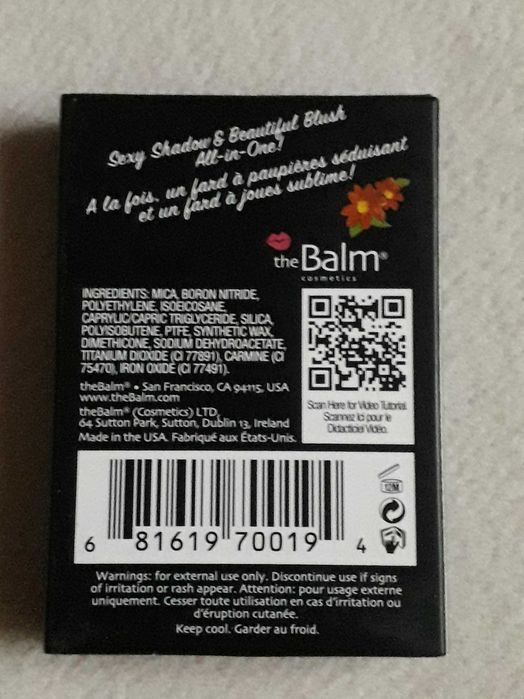 TheBalm Hot Mama blush/ Sombra-Portes Grátis