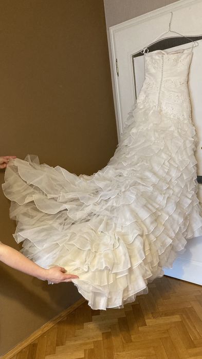 Suknię ślubną na niską osobę wys 160-165 cm