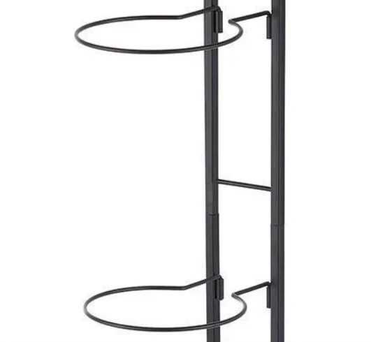 Stojak na 4 piłki czarny metalowy na prezent piłka nożna PREZENT