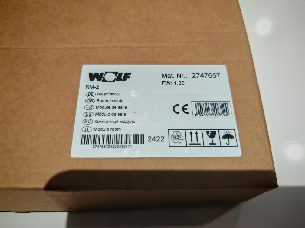 Moduł pokojowy Wolf RM 2  termostat programator sterownik pokojowy reg