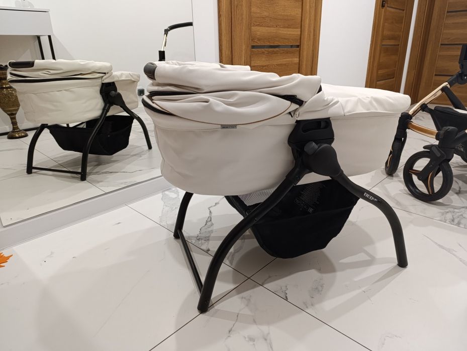 Bebetto Wózek 2w1 jak nowy piękny jasny