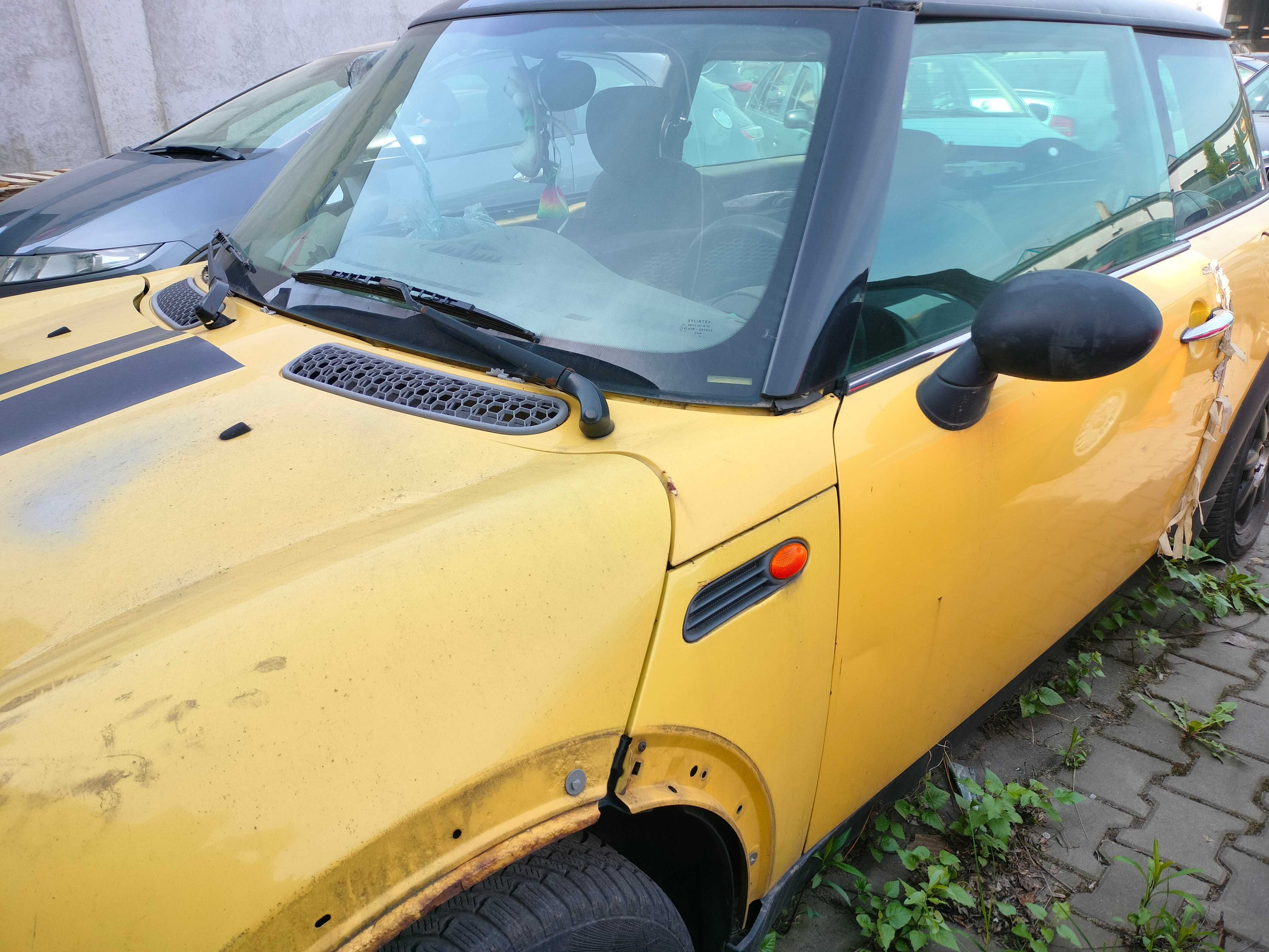 Mini r50 one drzwi błotnik amortyzator zwrotnica szyba mechanizm