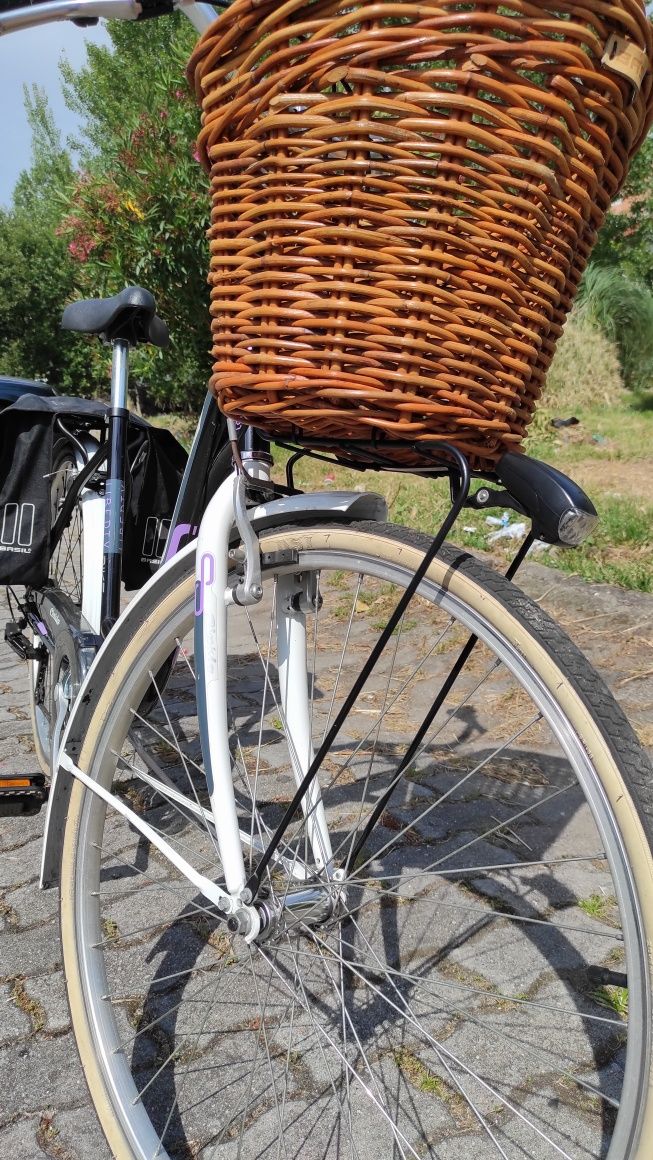 Bicicleta Urbana com Cesta e Alforje – Roda 26