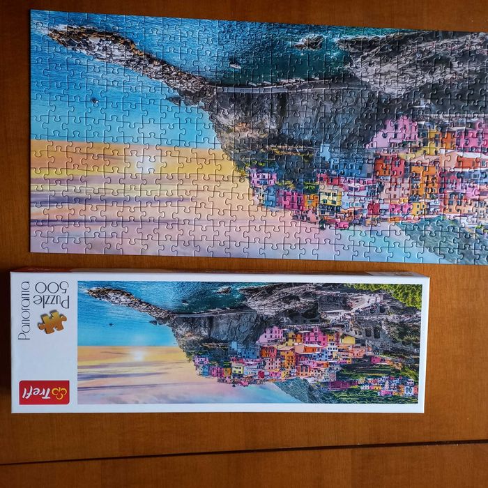 Puzzle 500 Trefl panorama Manarola o zachodzie Włochy