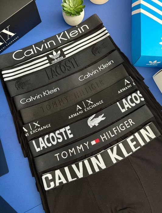 Чоловічі труси Армані, чорні/кольорові. Мужские боксеры, качественные