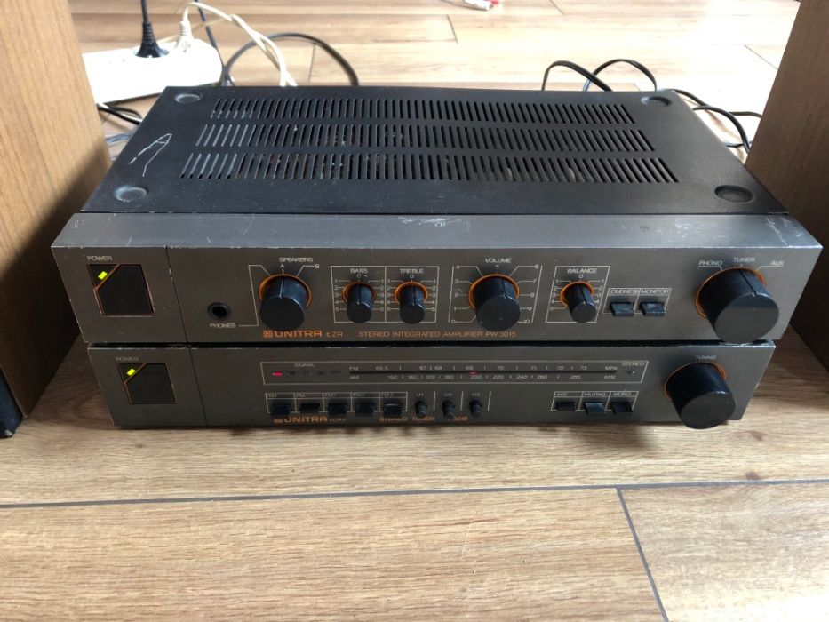 Zestaw Unitra - Wzmacniacz PW 3015 - Radio T3015 - Głośniki ZG 15-C