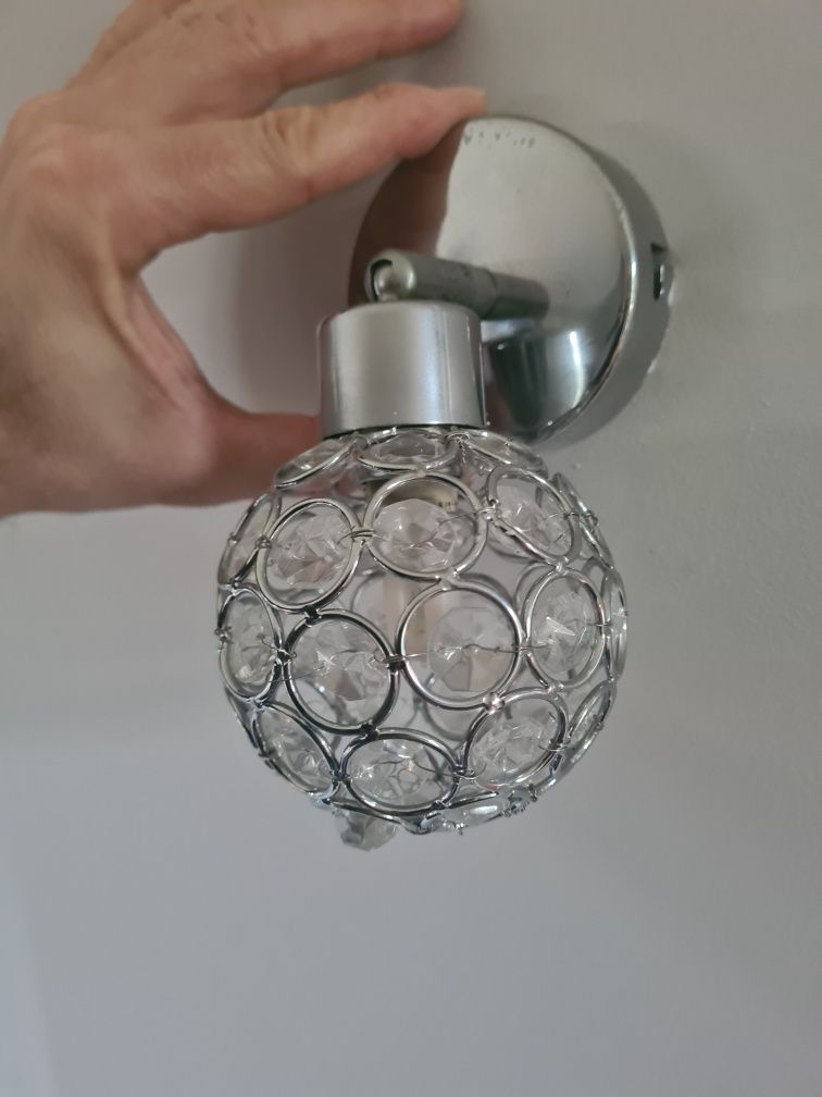 Lampa wisząca i trzy kinkiety