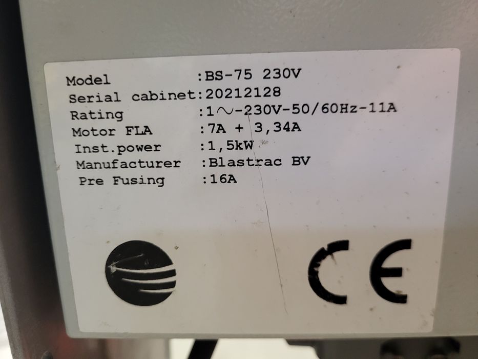 Skrobak podłogowy Husqvarna BS75 zrywarka podłogowa Blastrac 230V