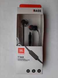 Вакуумные Наушники JBL Tune T160 Black Стерео гарнитура  JBL by Harman