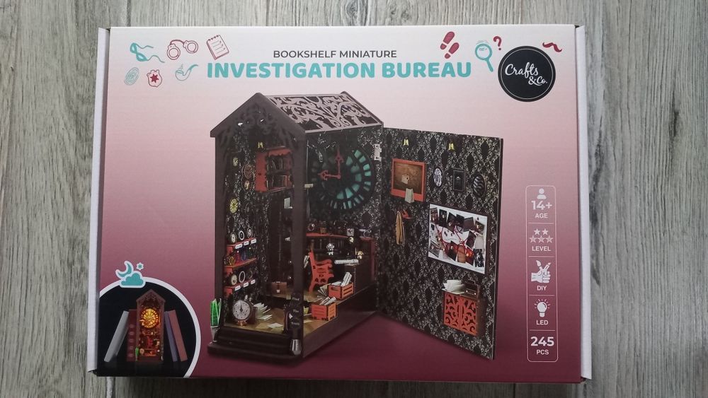 Book nook DIY Crafts&co Investigation bureau