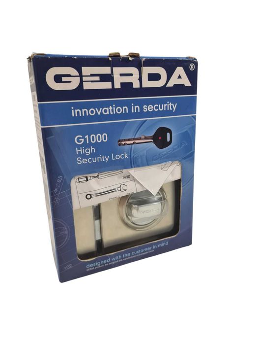 Zamek zasuwa GerdaA G1000 nikiel satyna ATEST KL 7