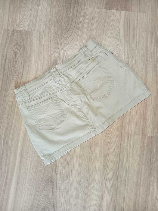 Mini spódniczka jeansowa beżowa Sirens