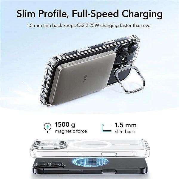 Esr Classic Hybrid Kickstand Magsafe Iphone 17 Clear