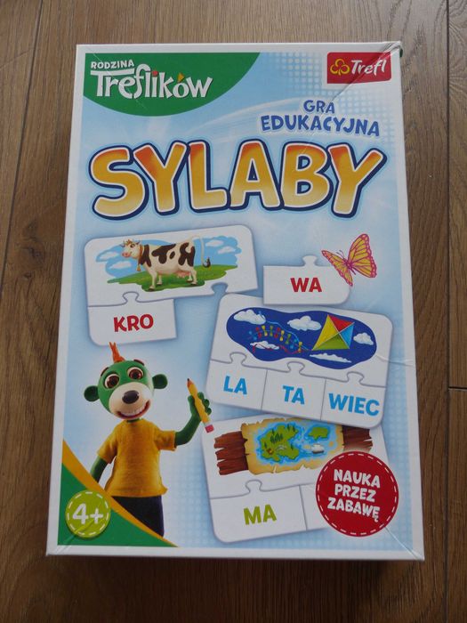 Gra edukacyjna Trefl Sylaby 4+ w bdb stanie
