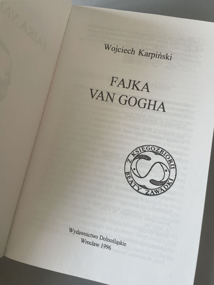 UNIKAT Fajka Van Gogha Wojciech Karpiński
