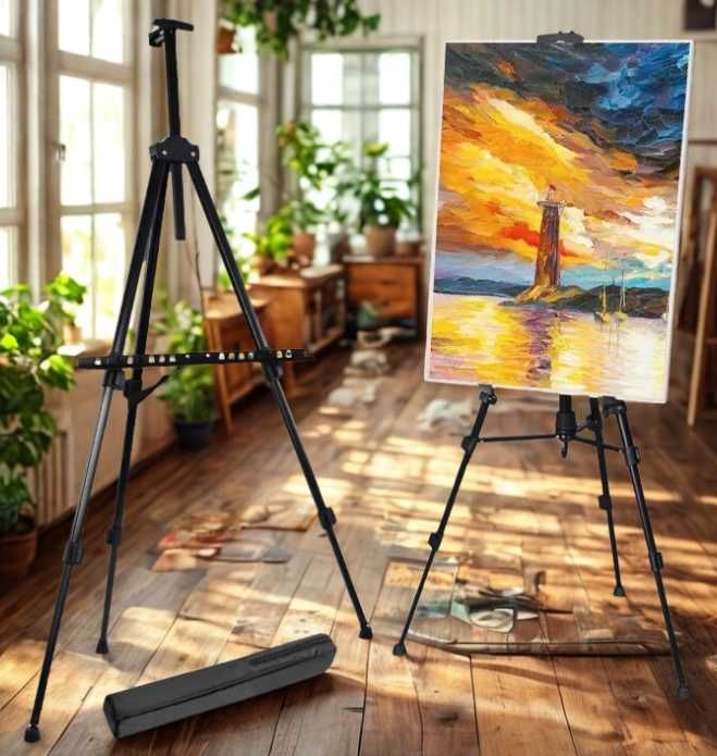 Zestaw Malarski Dla Dzieci Sztaluga Artystyczny + Gratisy Na Prezent