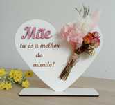 Coração em mdf para a mãe