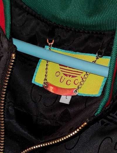 Bluza Gucci&Adidas męska Czarna rozpinana wytłaczane logo Stan db+ r.L