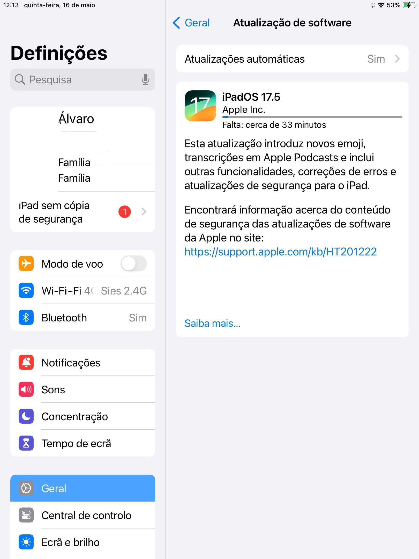 iPad 8 Geração sem uso!