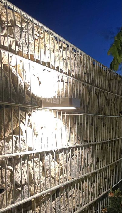 Nowoczesny kinkiet lampa zewnętrzna elewacyjna IP 65 czarna aluminiowa