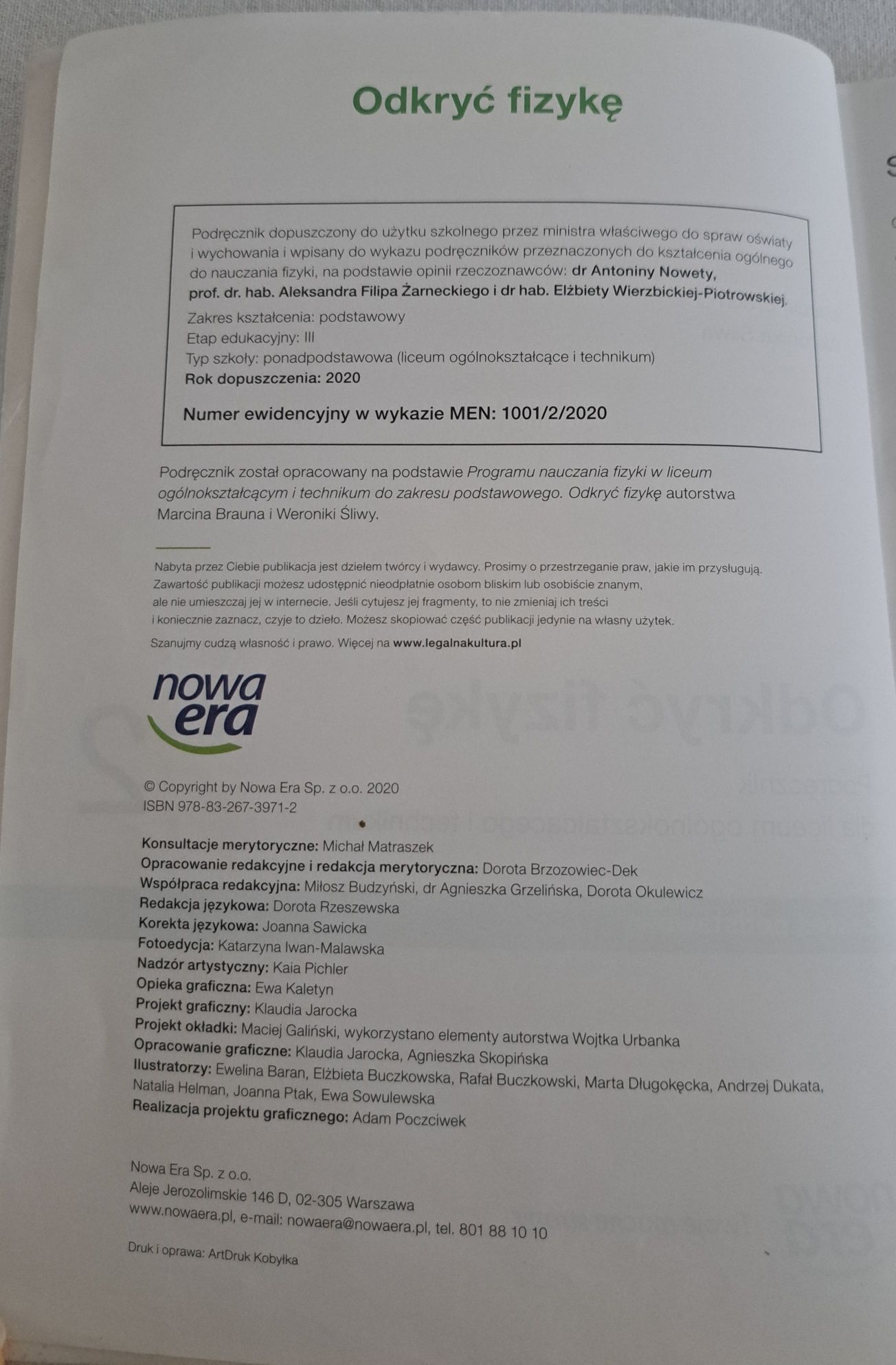 Podręcznik Odkryć fizykę 2