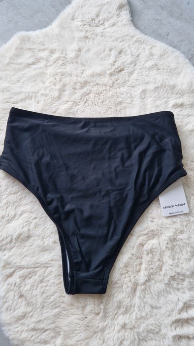 Czarne Majtki Kąpielowe ABINGOO - Wysoki Stan - Rozmiar L