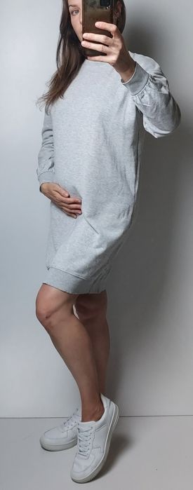 H&M MAMA_ciążowa dresowa sukienka_S