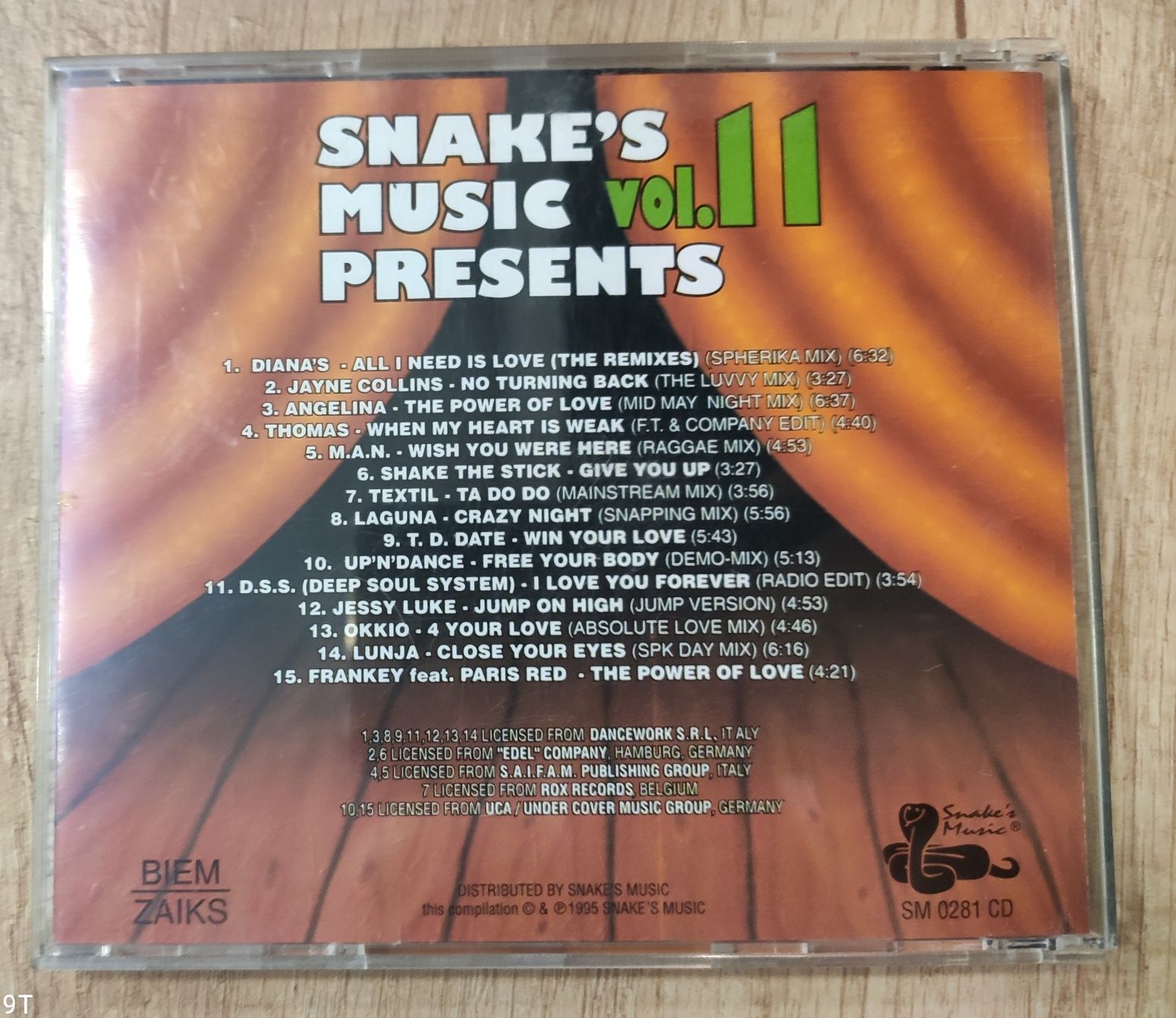 Snake's Music PRESENTS vol.11 płyta CD stan BDB- składanka