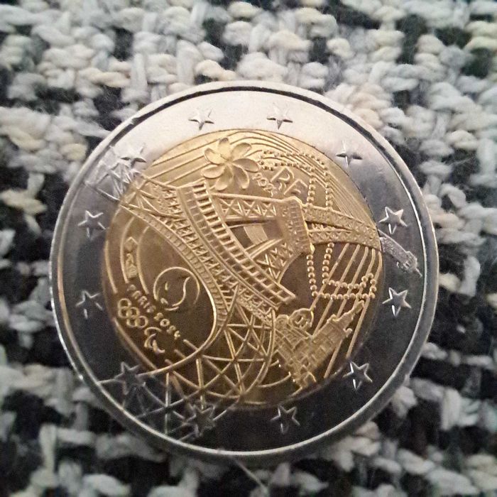 Moeda Paris 2024, RARA com ERRO