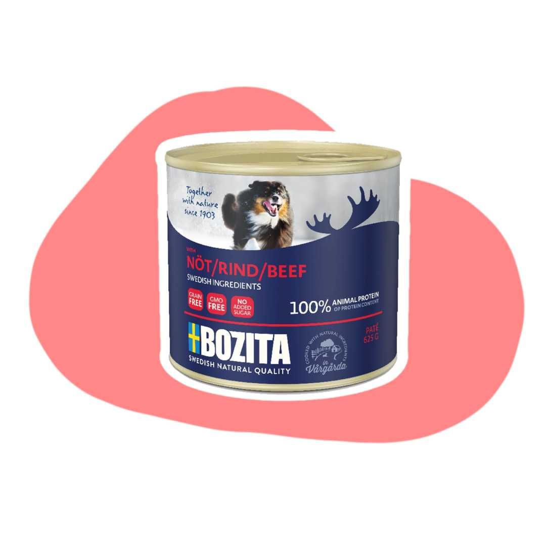 Bozita Pate Beef Z wołowiną 12x625g Karma mokra dla psa