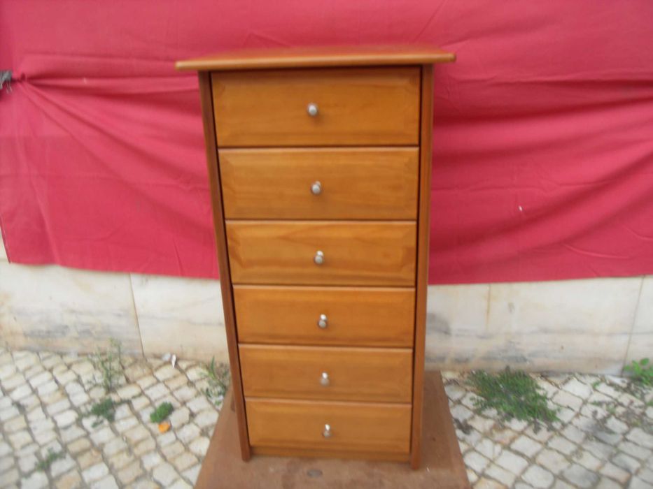 Camiseiro Pinho Mel c/ 6 gavetas