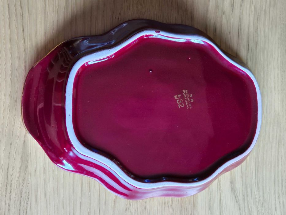 Chavena Almoçadeira e Travessa - Fábrica Raúl da Bernarda Alcobaça