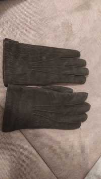 Rękawiczki z naturalnej skóry rozm 8 damskie