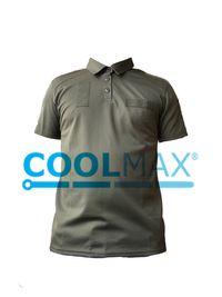 Поло Coolmax футболка олива ЗСУ, хакі чоловіча мужская