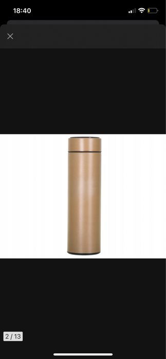 Kubek termiczny smart 500 ml złoty